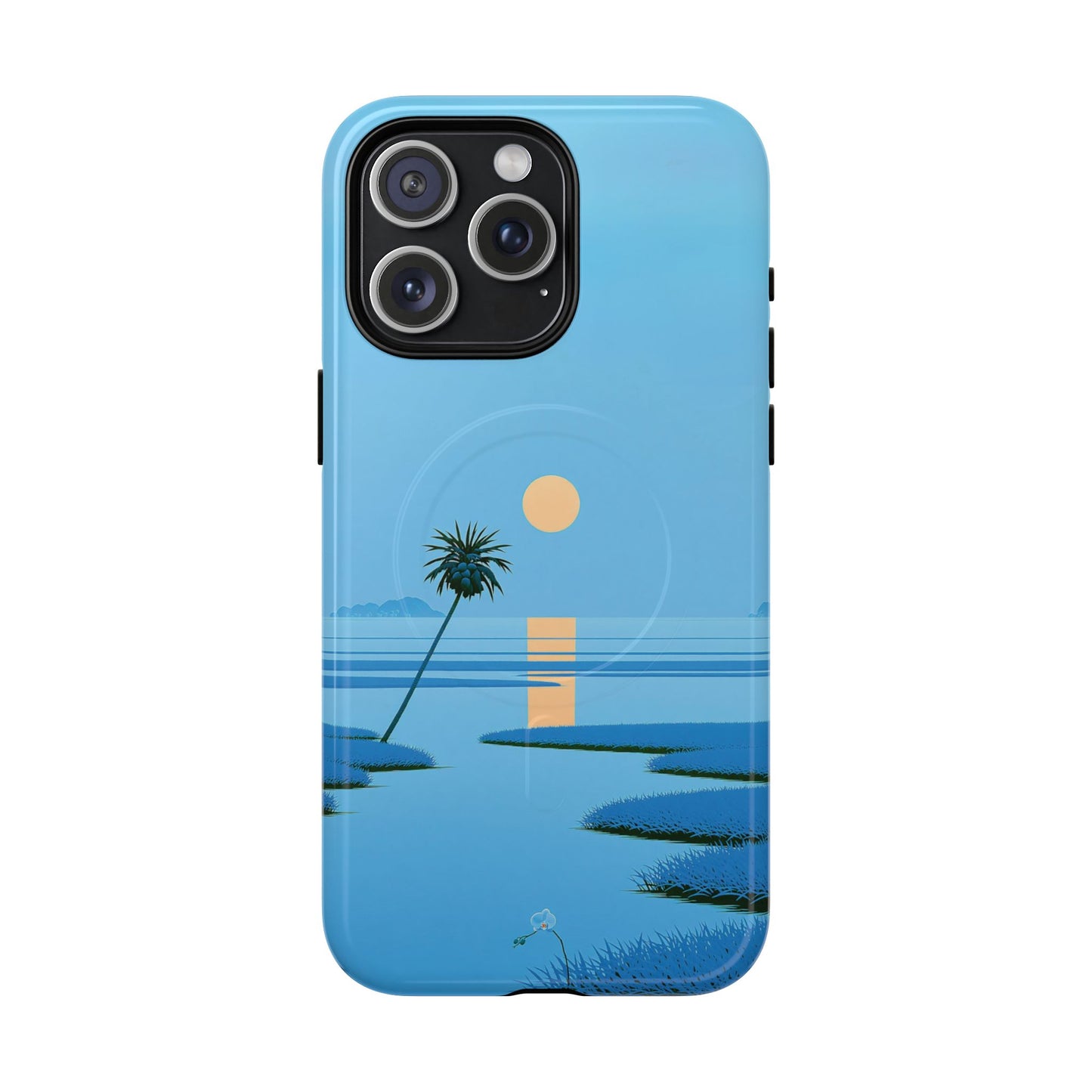 Tough Magnetic Case — Minimal Sunset Palm Phone Cover