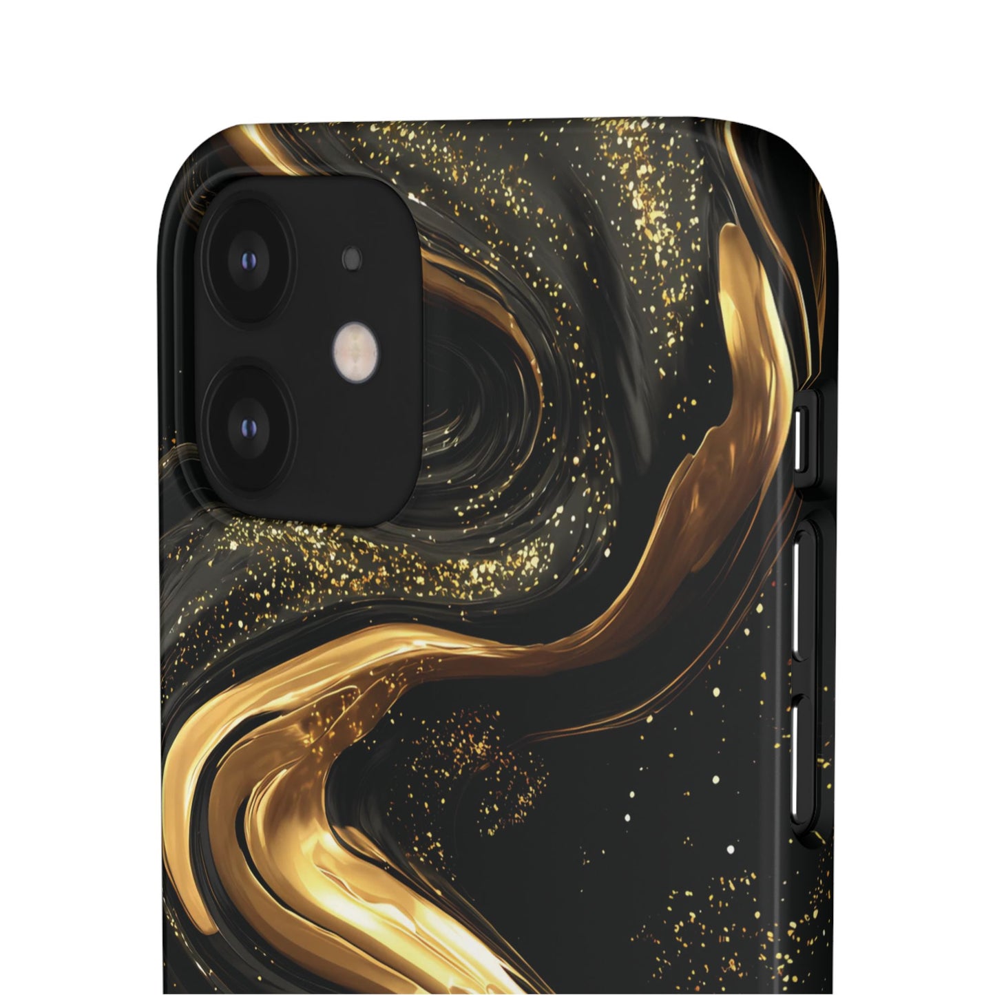 Elegant Gold Swirl Snap Case - Stylish Phone Cover, Modern Accessory, Gift for Her, Luxe Phone Case, Trendy Decor