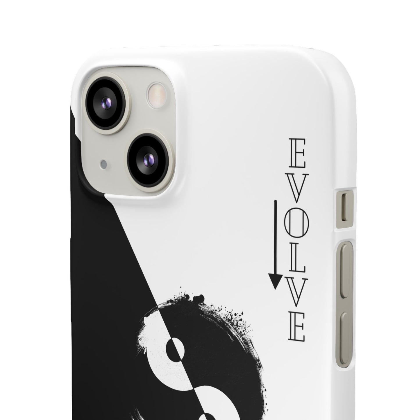 Yin Yang Evolve Black and White Snap Case Cover for iPhone and Samsung