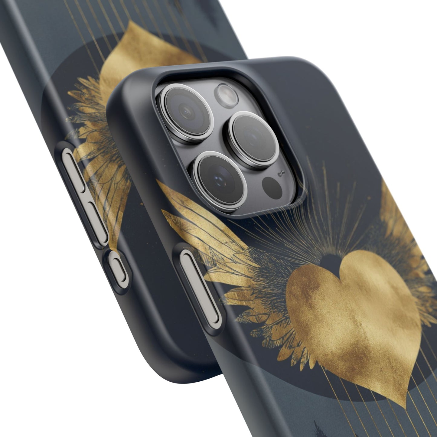 Heart Wing Snap Case, Elegant Phone Cover, Unique Gift, Artistic Accessory, Protective Case for Love and Romance