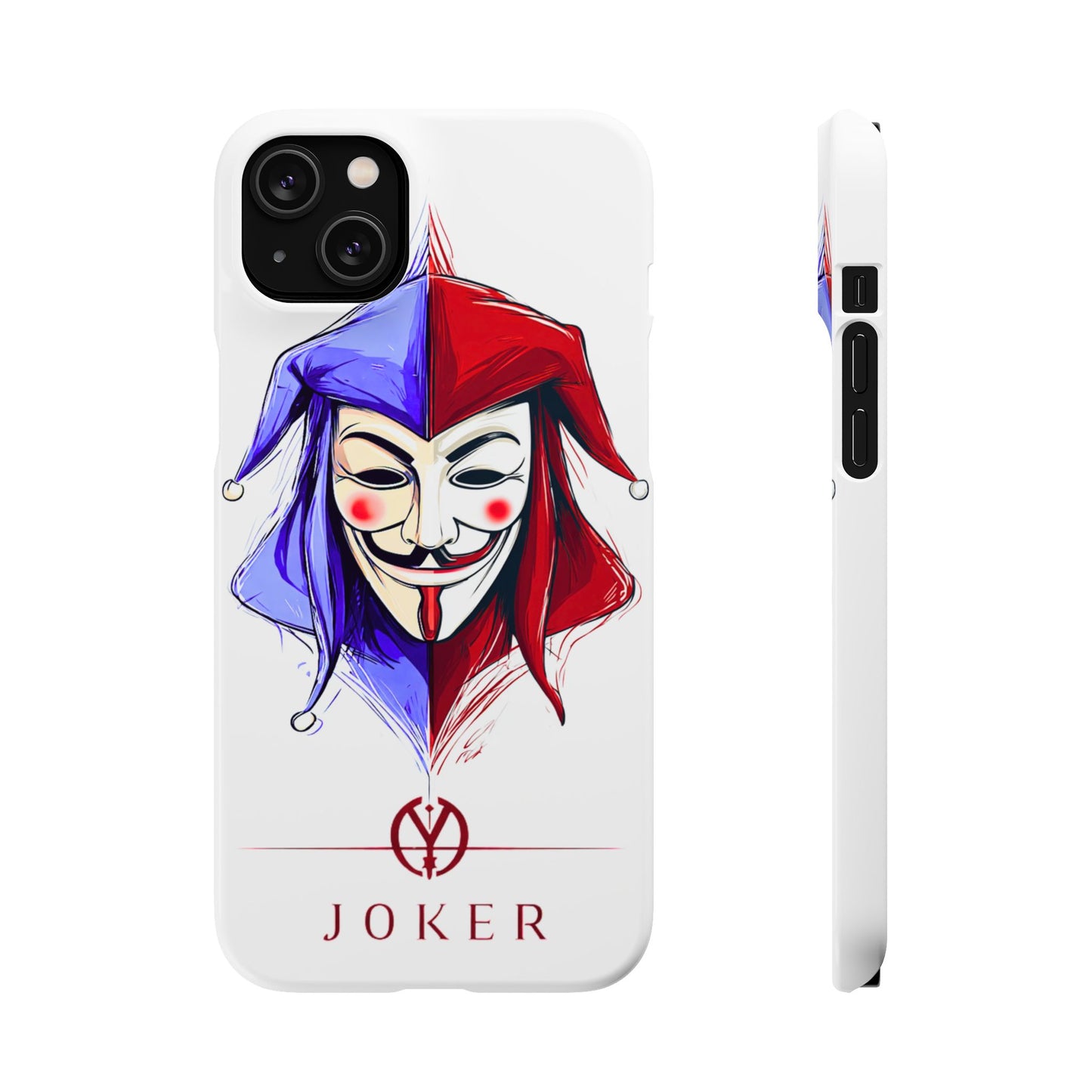 Joker & Anonimous Reunited Guy Fawkes Art Snap Case and Protective Phone Cover For iPhone and Samsung