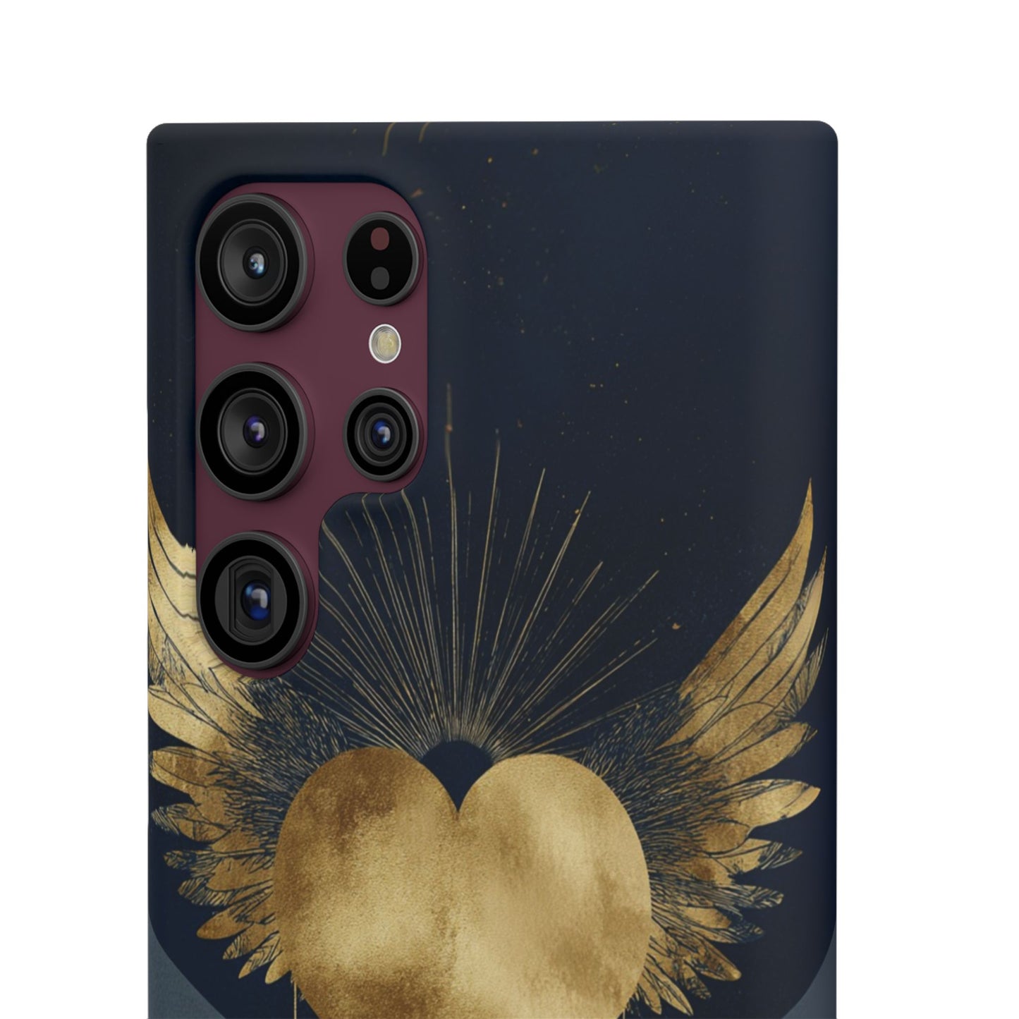 Heart Wing Snap Case, Elegant Phone Cover, Unique Gift, Artistic Accessory, Protective Case for Love and Romance