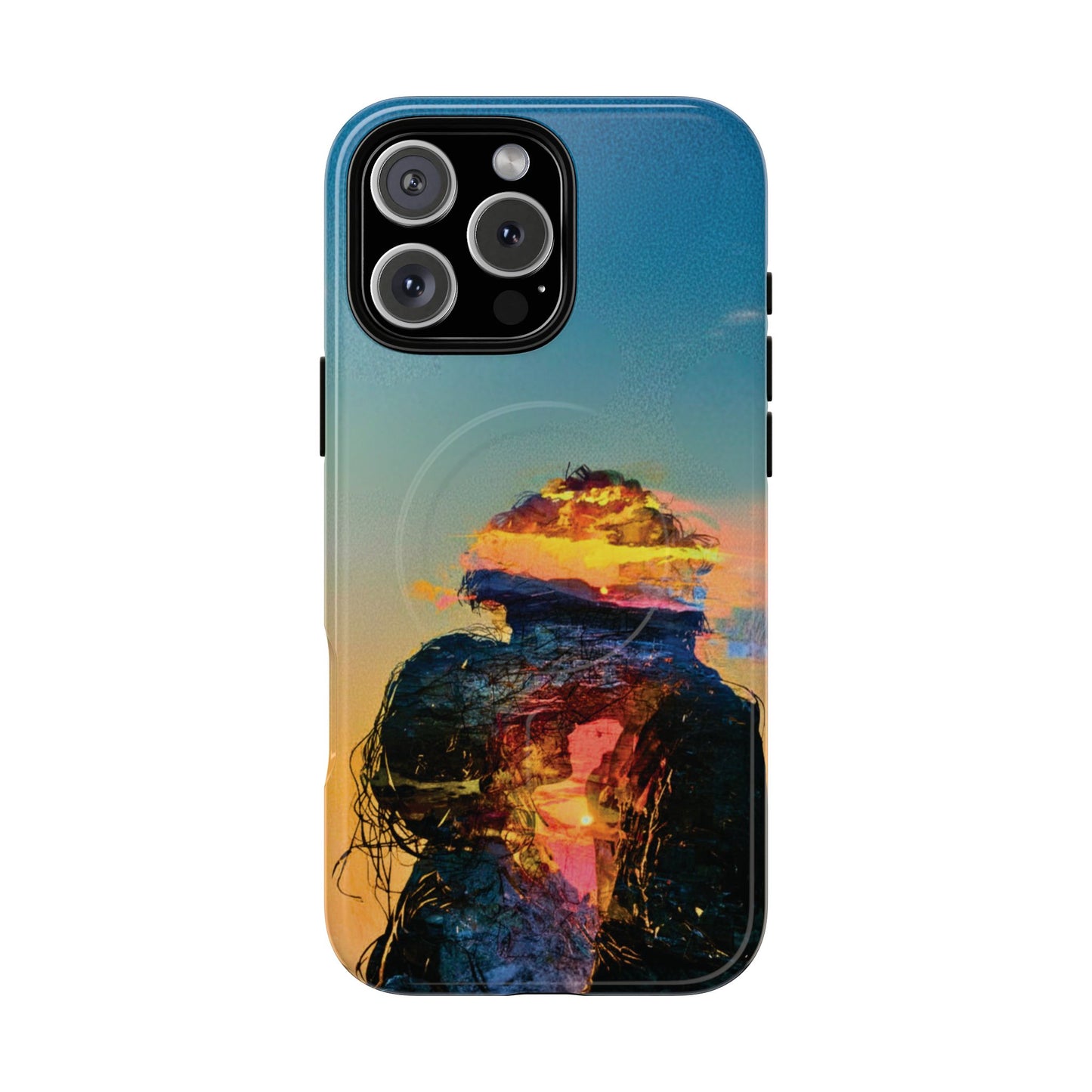 Abstract Sunset Silhouette Tough Magnetic Phone Case