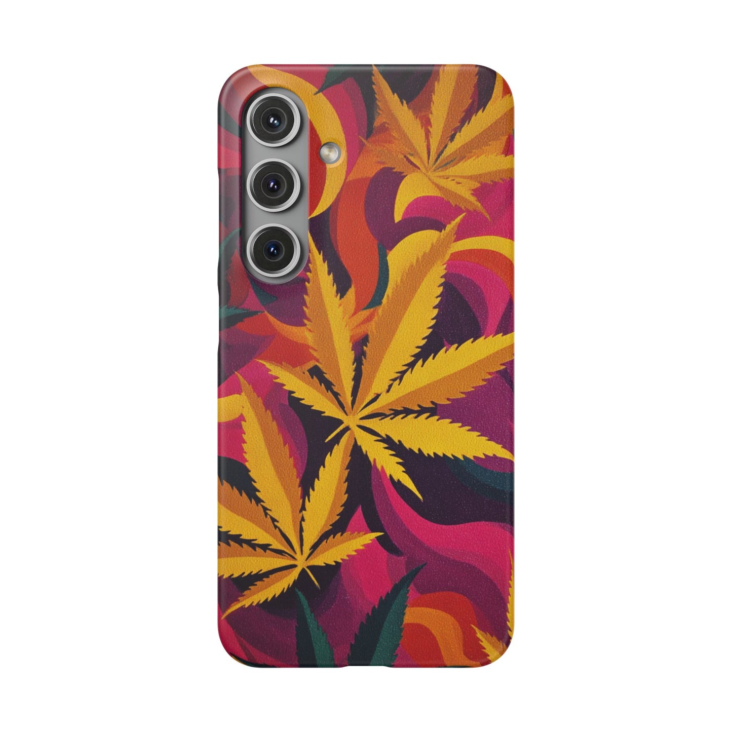 Autumn Vibe Cannabis Snap Case for IPhones and Samsungs Custom