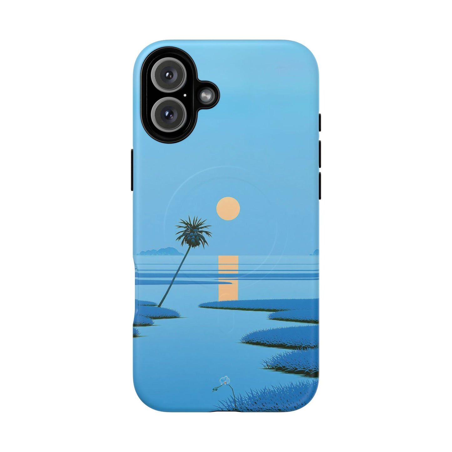 Tough Magnetic Case — Minimal Sunset Palm Phone Cover