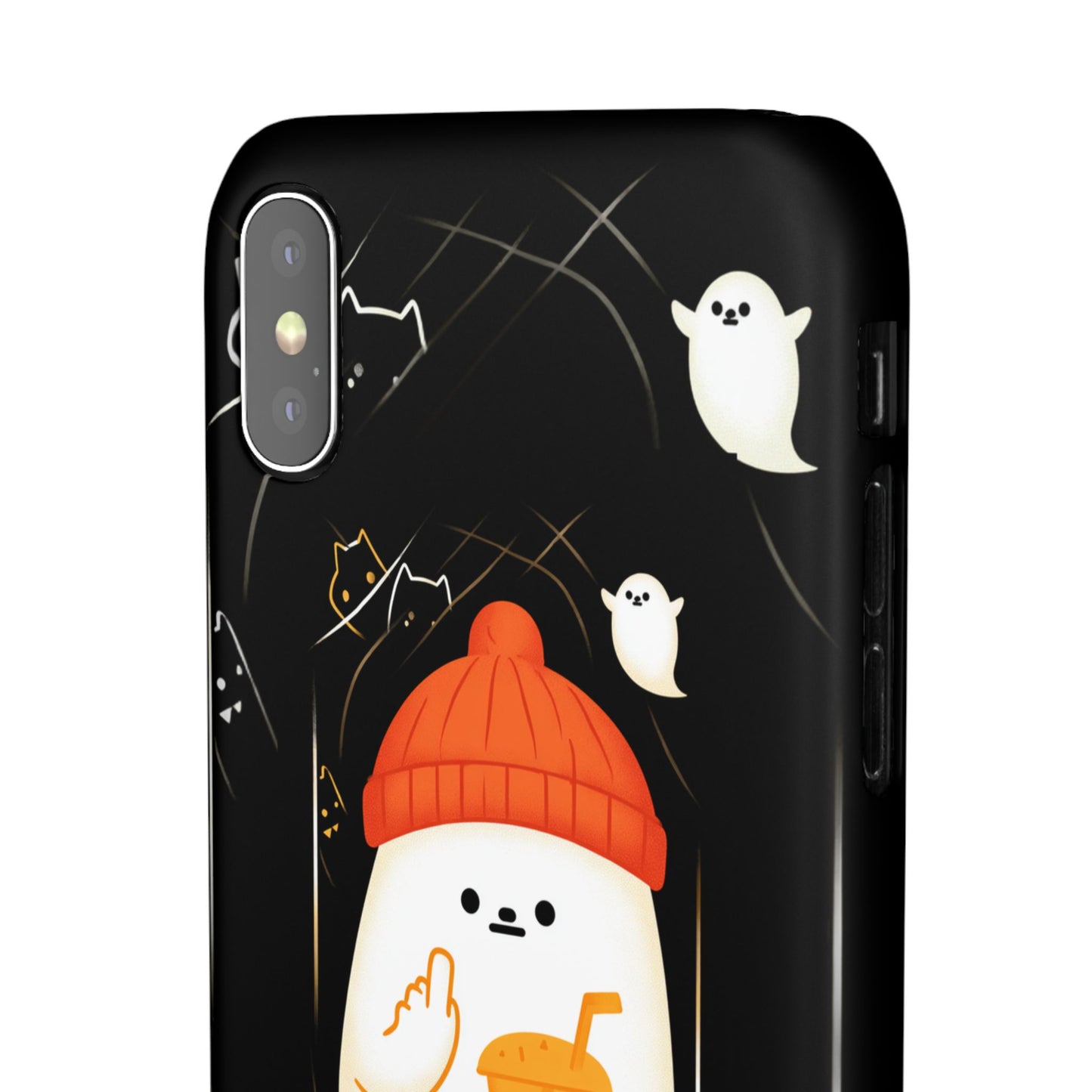 Spook You Halloween Ghost Snap Case Kawaii Protective Phone Cover for iPhone and Samsung