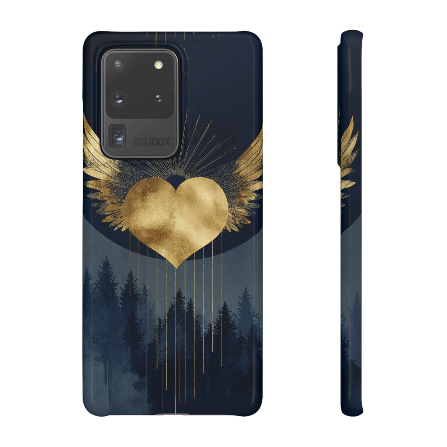 Heart Wing Snap Case, Elegant Phone Cover, Unique Gift, Artistic Accessory, Protective Case for Love and Romance