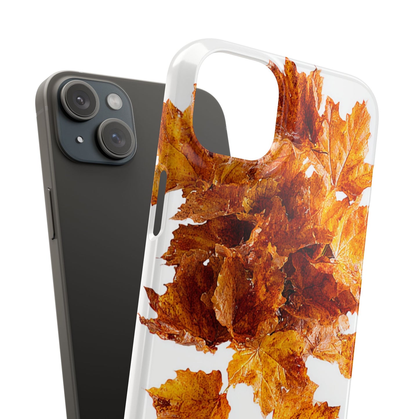 Autumn Leaf Phone Case | Fall Snap Cases, Phone Accessories, Nature Lover Gift, Seasonal Decor, Cozy Fall Vibes