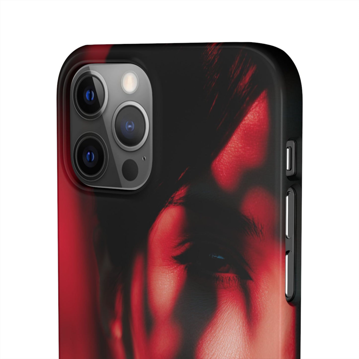 Stylish Snap Cases for Phone, Artistic Phone Cover, Unique Gifts, Red Aesthetic Case, Trendy Accessory, Vibrant Protection
