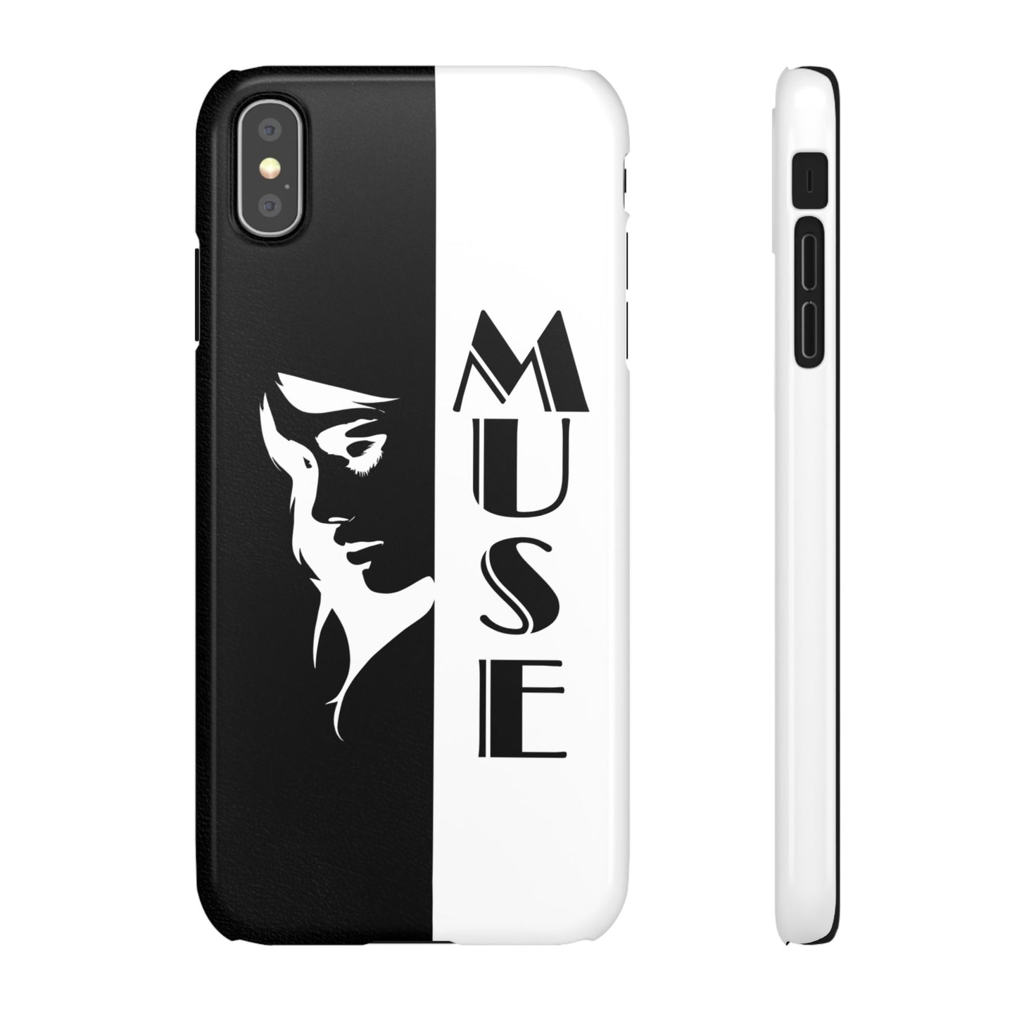 Black And White Bold Muse Snap Case Cover for iPhone and Samsung