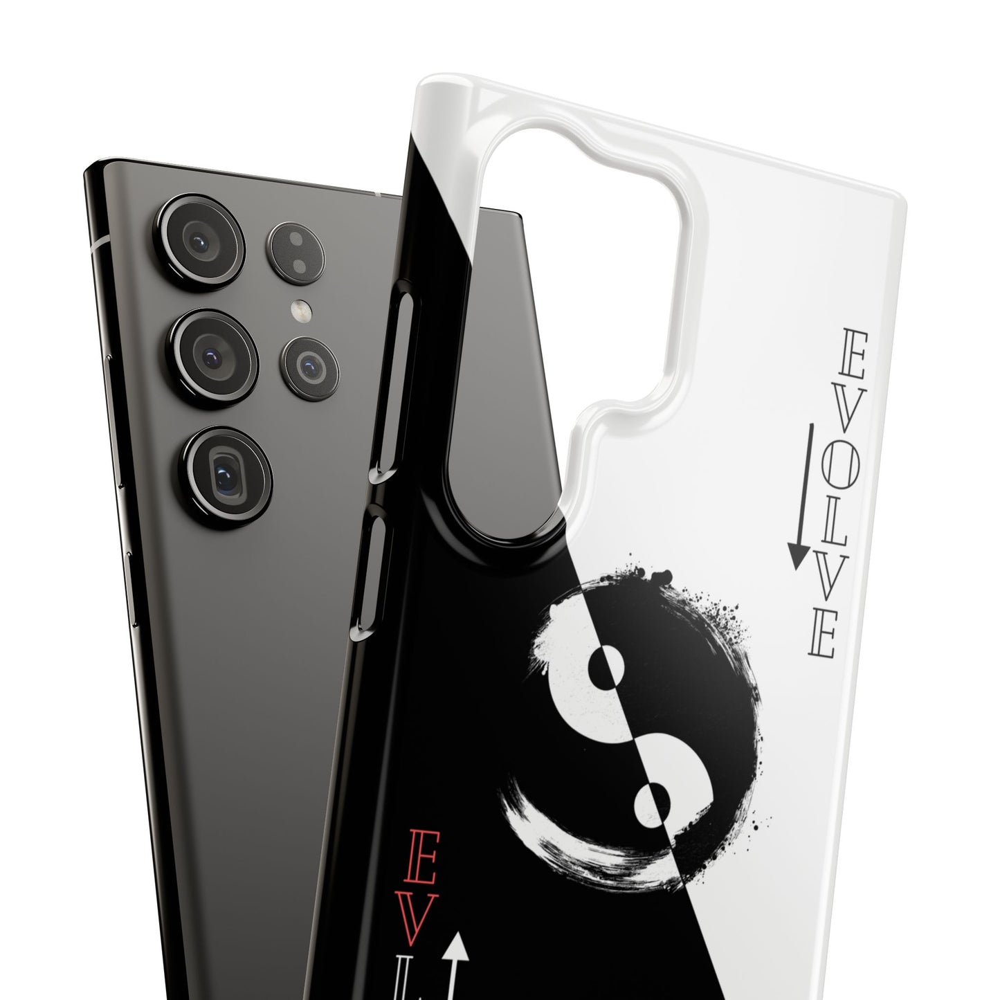 Yin Yang Evolve Black and White Snap Case Cover for iPhone and Samsung