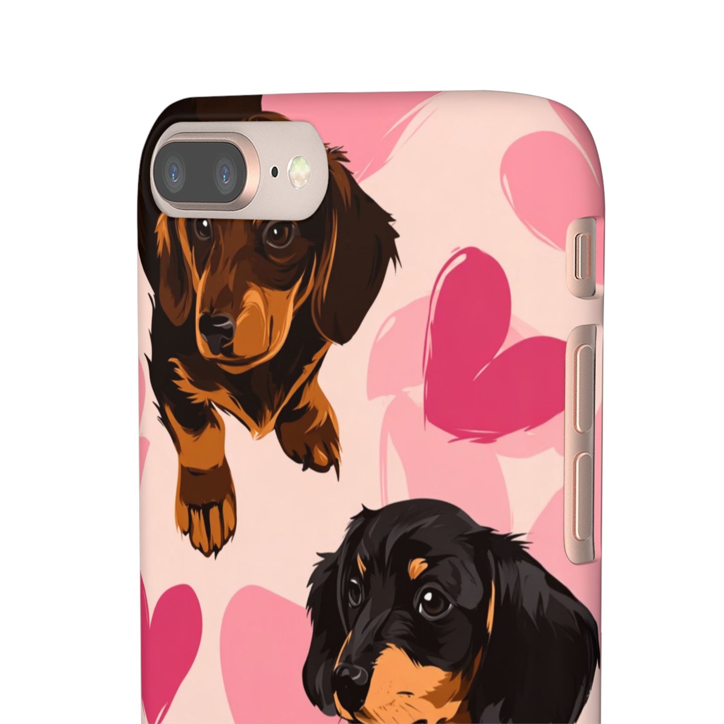 Pink Dachshund Love Phone Case for Iphone and Samsung Customistion and Free Shipping Avvialable