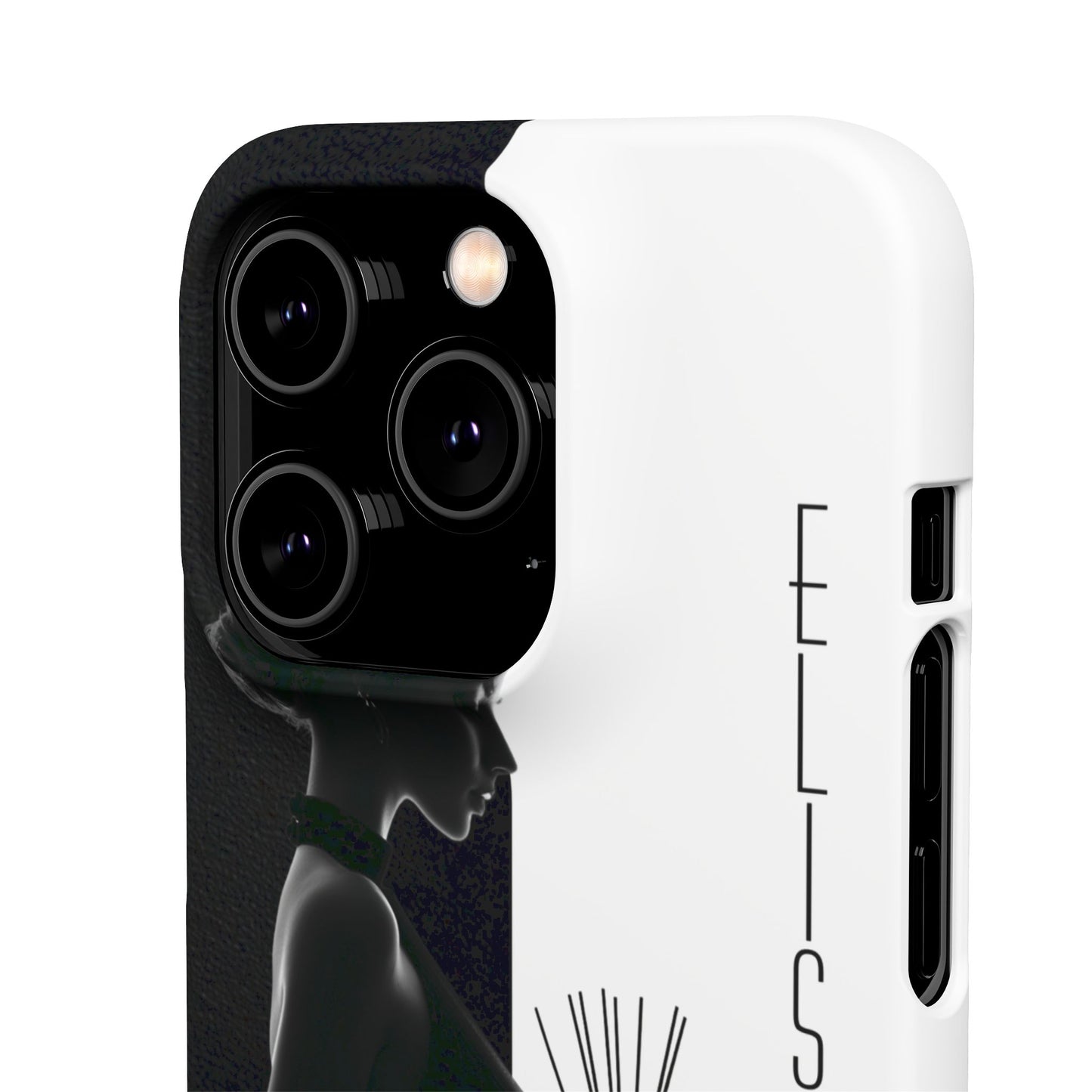 Custom Black and White Snap Case for Women Phone Cover for iPhone and Samsung