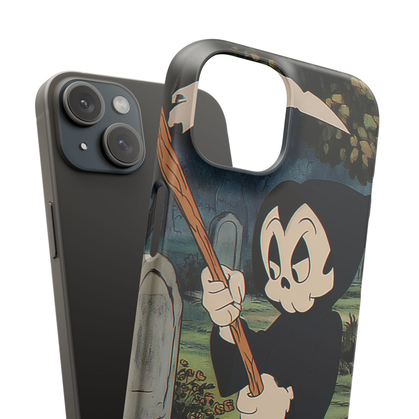 Grim Reaper Snap Case, Halloween Phone Case, Cute Death Phone Cover, Spooky Accessories, Unique Phone Protector