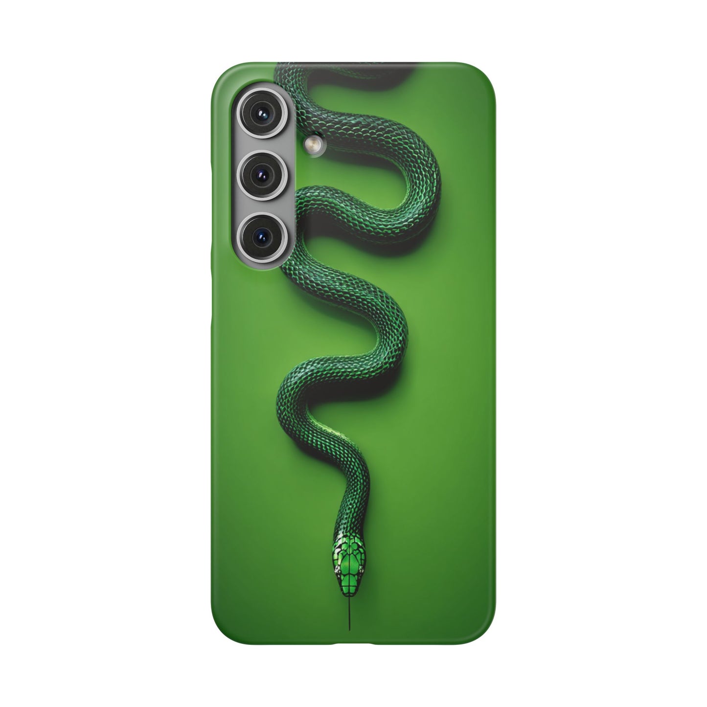 Green Snake Snap Case for iPhone, Stylish Phone Cover, Unique Gift, Trendy Accessory, Birthday, Nature Lover's Phone Case