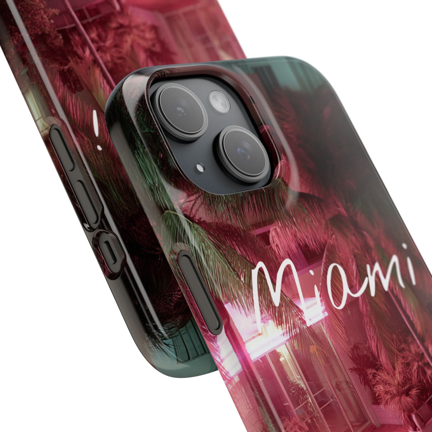 Miami Vibes Snap Case, Tropical Phone Cover, Summer Accessory, Gift for Travel Lovers, Neon Aesthetic, Beach-themed Tech