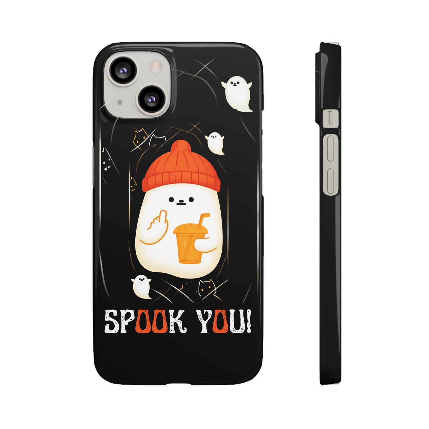 Spook You Halloween Ghost Snap Case Kawaii Protective Phone Cover for iPhone and Samsung