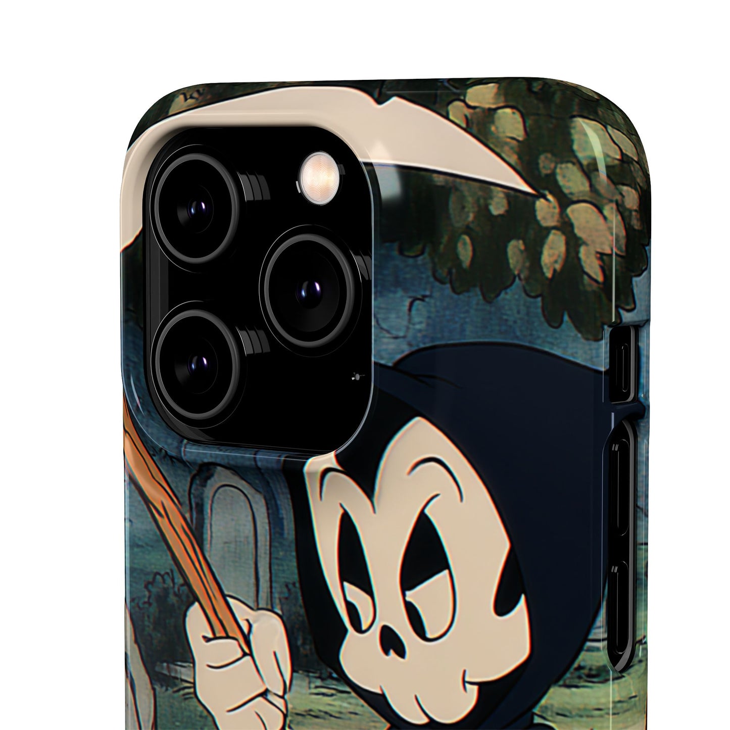 Grim Reaper Snap Case, Halloween Phone Case, Cute Death Phone Cover, Spooky Accessories, Unique Phone Protector