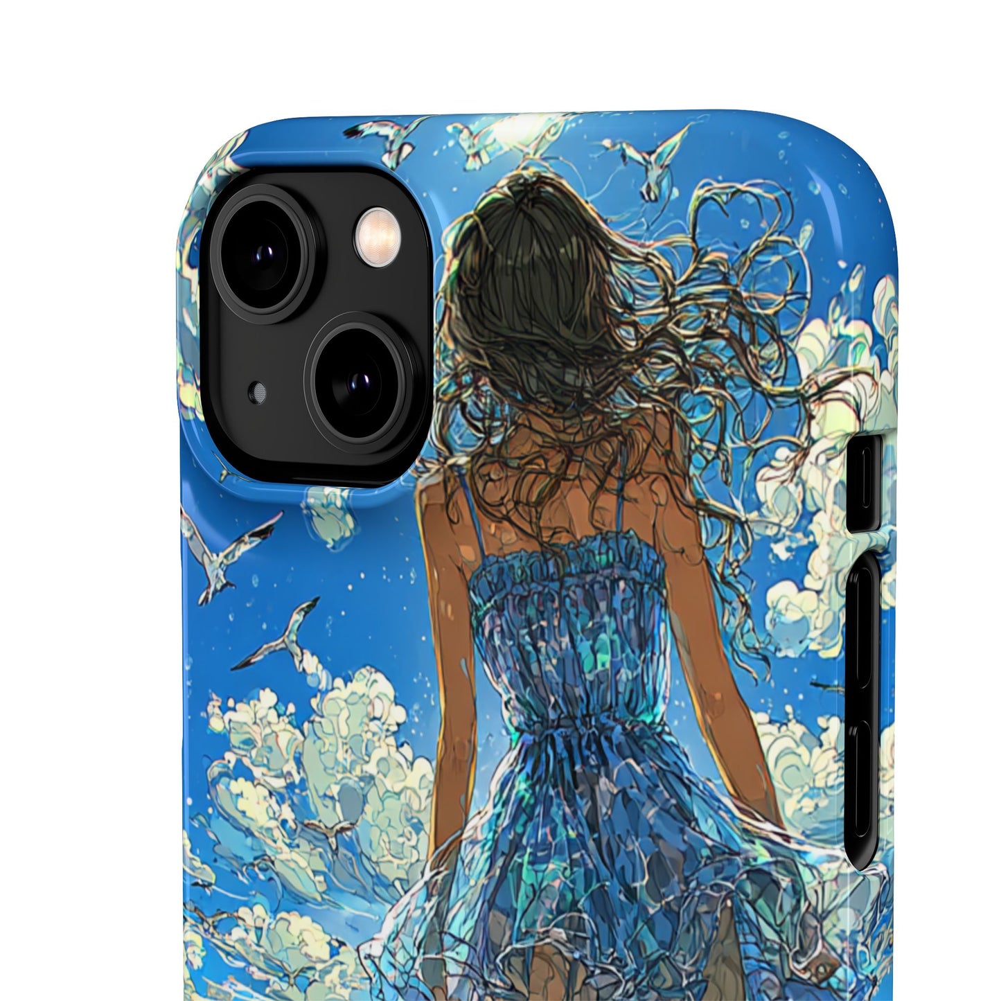 Summer Breeze Snap Case, Ocean Art Phone Cover, Beach Vibes Cell Case, Gift for Her, Custom Phone Accessory