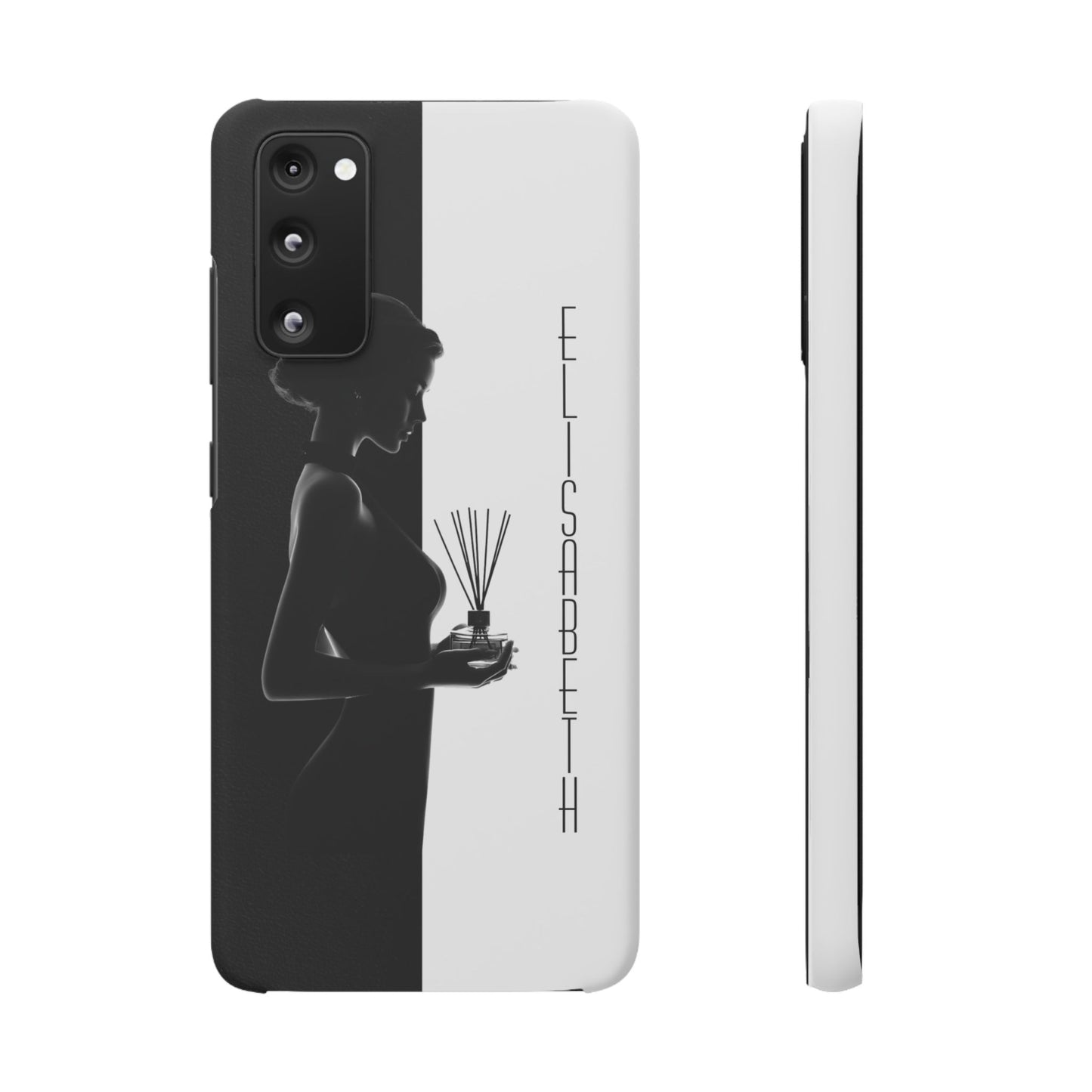 Custom Black and White Snap Case for Women Phone Cover for iPhone and Samsung