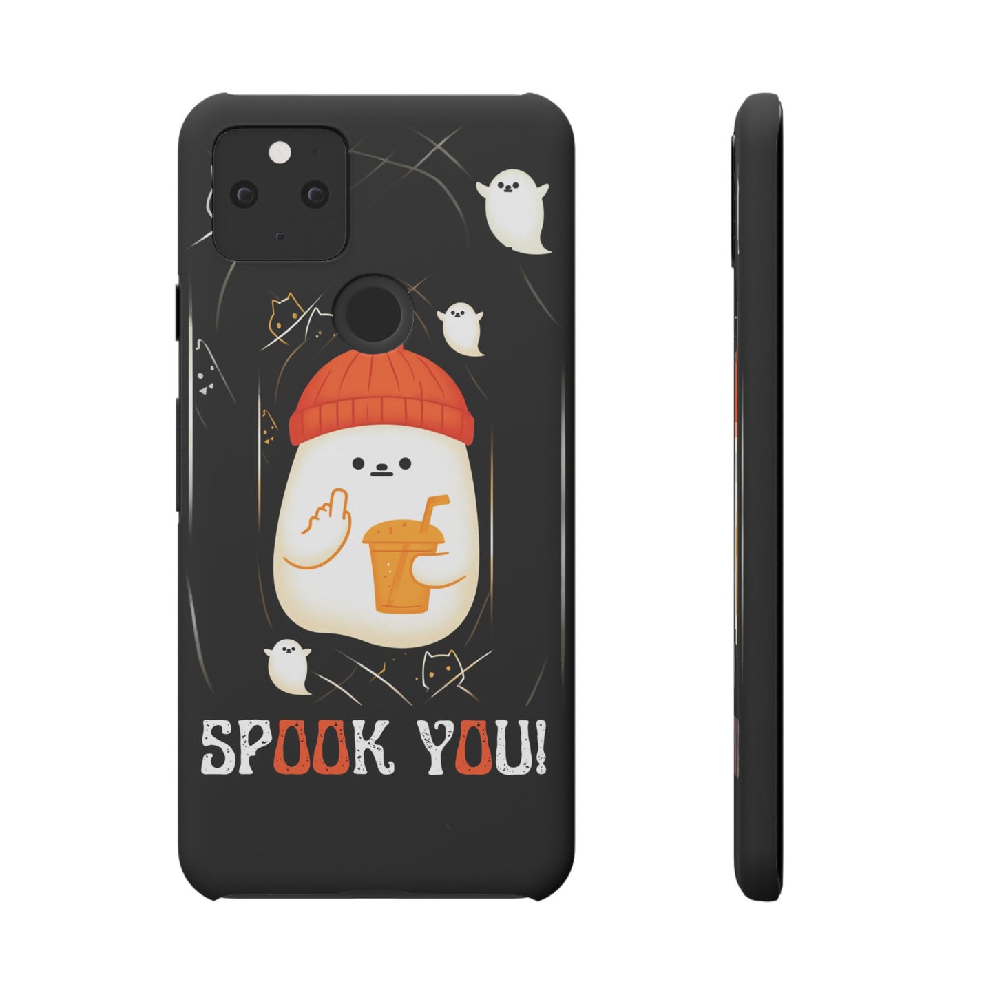Spook You Halloween Ghost Snap Case Kawaii Protective Phone Cover for iPhone and Samsung