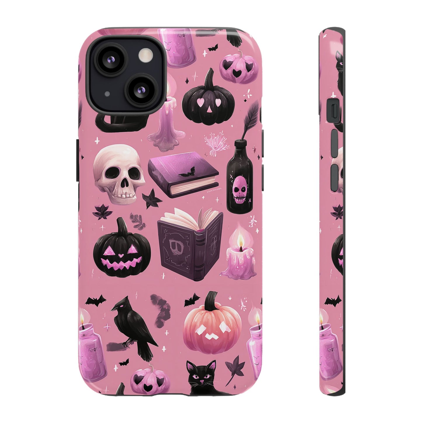 Spooky Phone Case - Halloween Design, Cute Costume Accessory, Fall Decor, Gift for Cat Lovers, Witchy Vibes, Trick or Treat