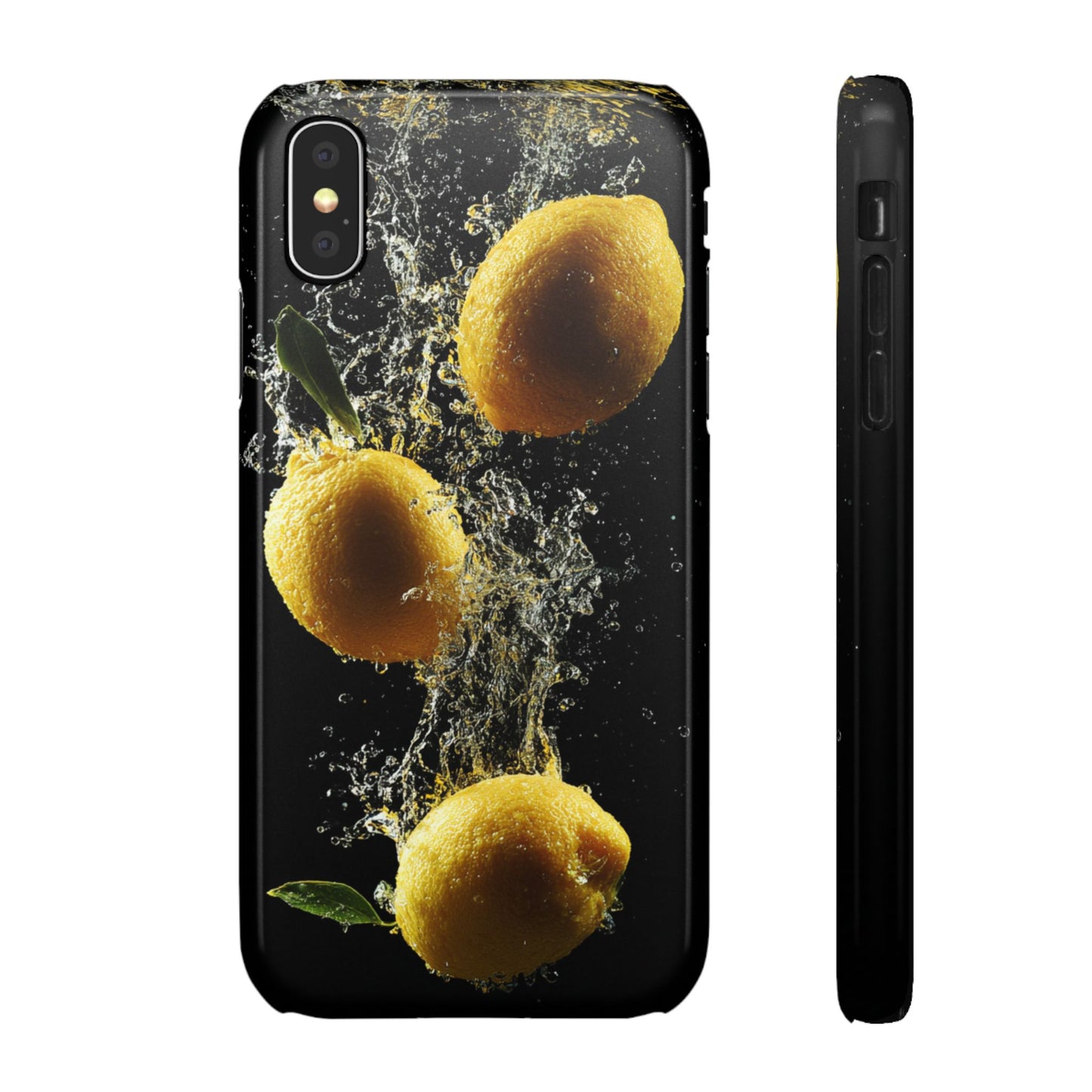 Lemon Splash Phone Case - Vibrant Snap Case, Fruit Lover Gift, Summer Vibes, Kitchen Decor, Unique Phone Accessories