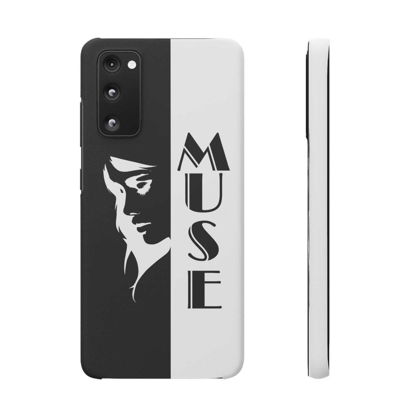 Black And White Bold Muse Snap Case Cover for iPhone and Samsung