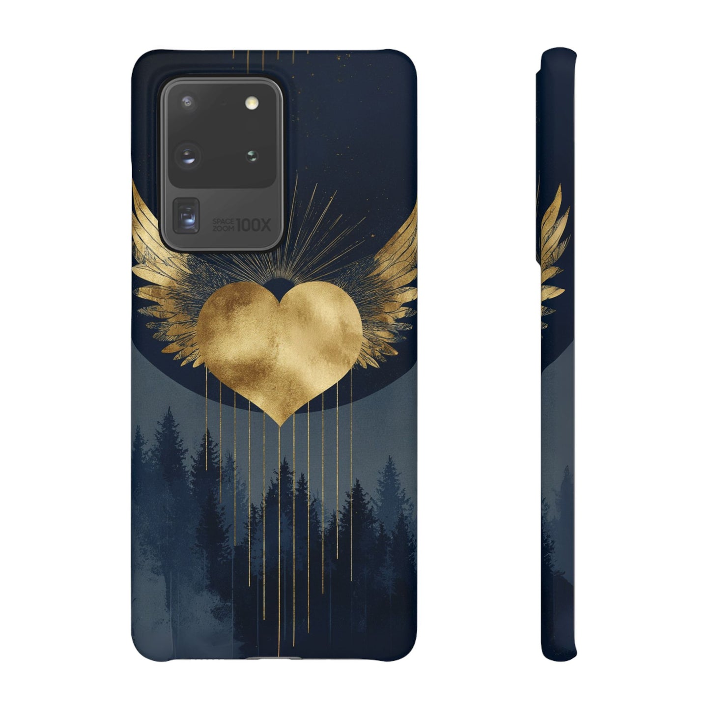 Heart Wing Snap Case, Elegant Phone Cover, Unique Gift, Artistic Accessory, Protective Case for Love and Romance