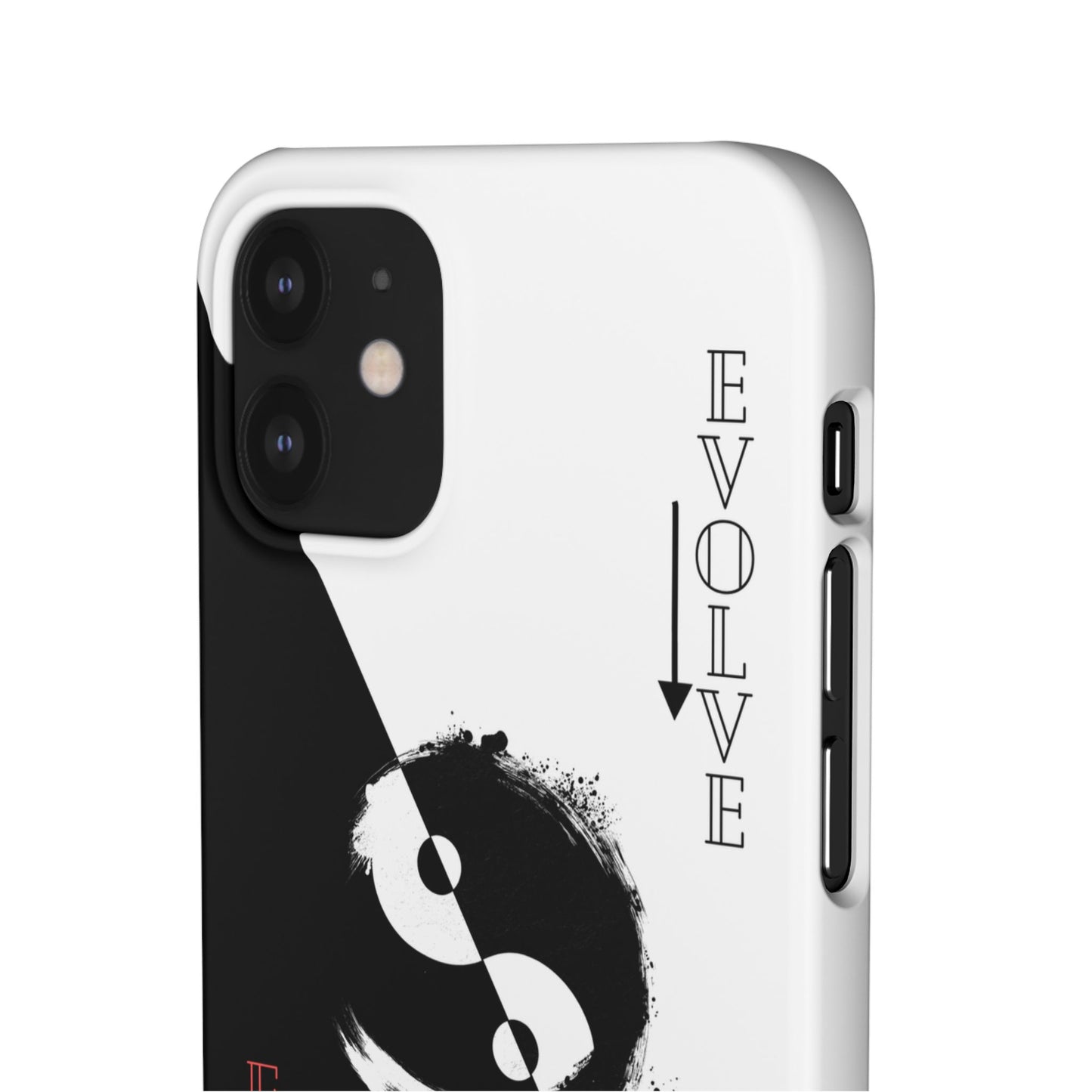 Yin Yang Evolve Black and White Snap Case Cover for iPhone and Samsung