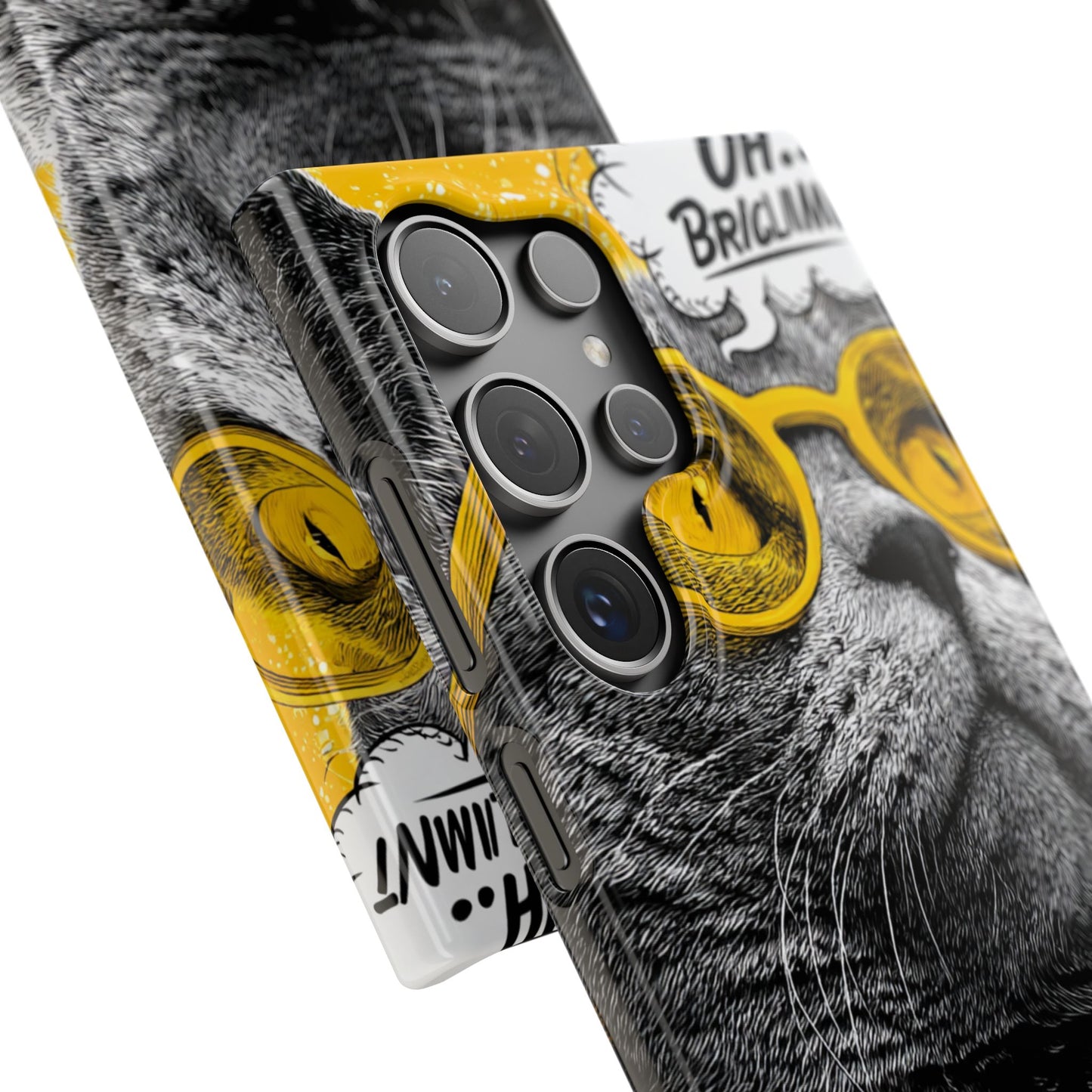 Playful Cat Snap Case - Quirky Phone Cover for Cat Lovers, Gift for Pet Enthusiasts, Funny Accessory for Any Occasion