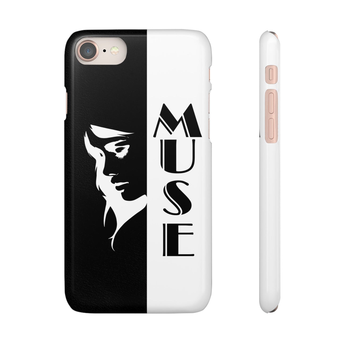 Black And White Bold Muse Snap Case Cover for iPhone and Samsung