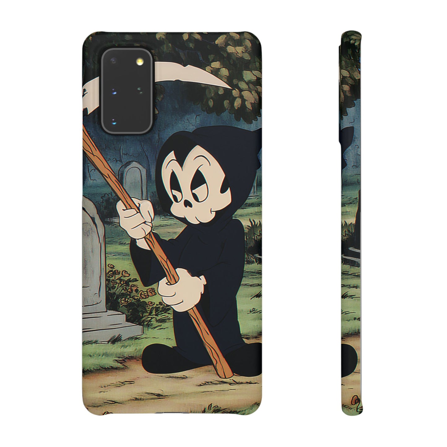 Grim Reaper Snap Case, Halloween Phone Case, Cute Death Phone Cover, Spooky Accessories, Unique Phone Protector