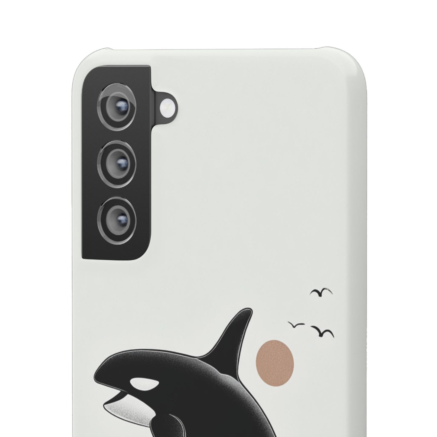 Whale Splash Phone Case | Ocean Lover Gift, Marine Art, Snap Cases, Cute Whale Design, Custom Phone Accessories
