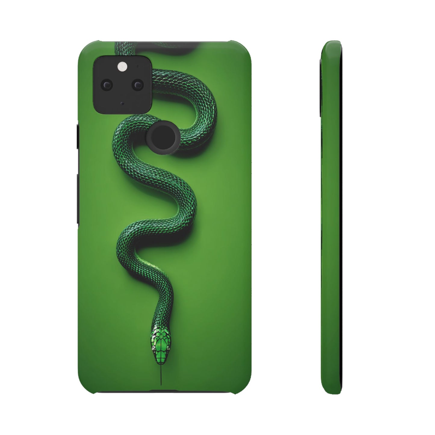 Green Snake Snap Case for iPhone, Stylish Phone Cover, Unique Gift, Trendy Accessory, Birthday, Nature Lover's Phone Case