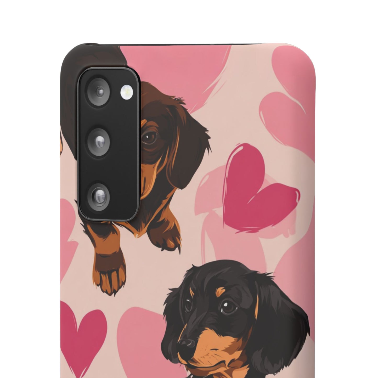 Pink Dachshund Love Phone Case for Iphone and Samsung Customistion and Free Shipping Avvialable