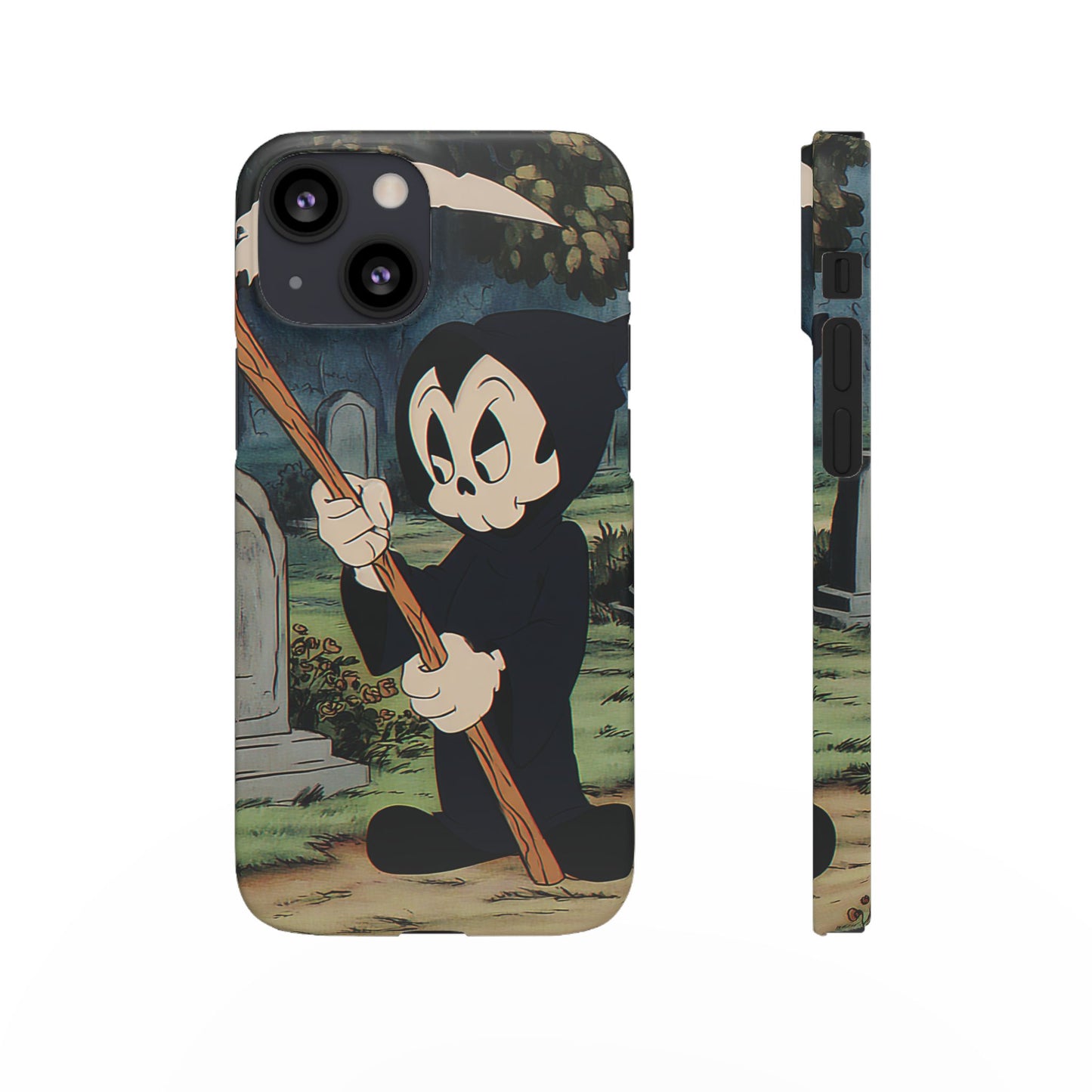 Grim Reaper Snap Case, Halloween Phone Case, Cute Death Phone Cover, Spooky Accessories, Unique Phone Protector