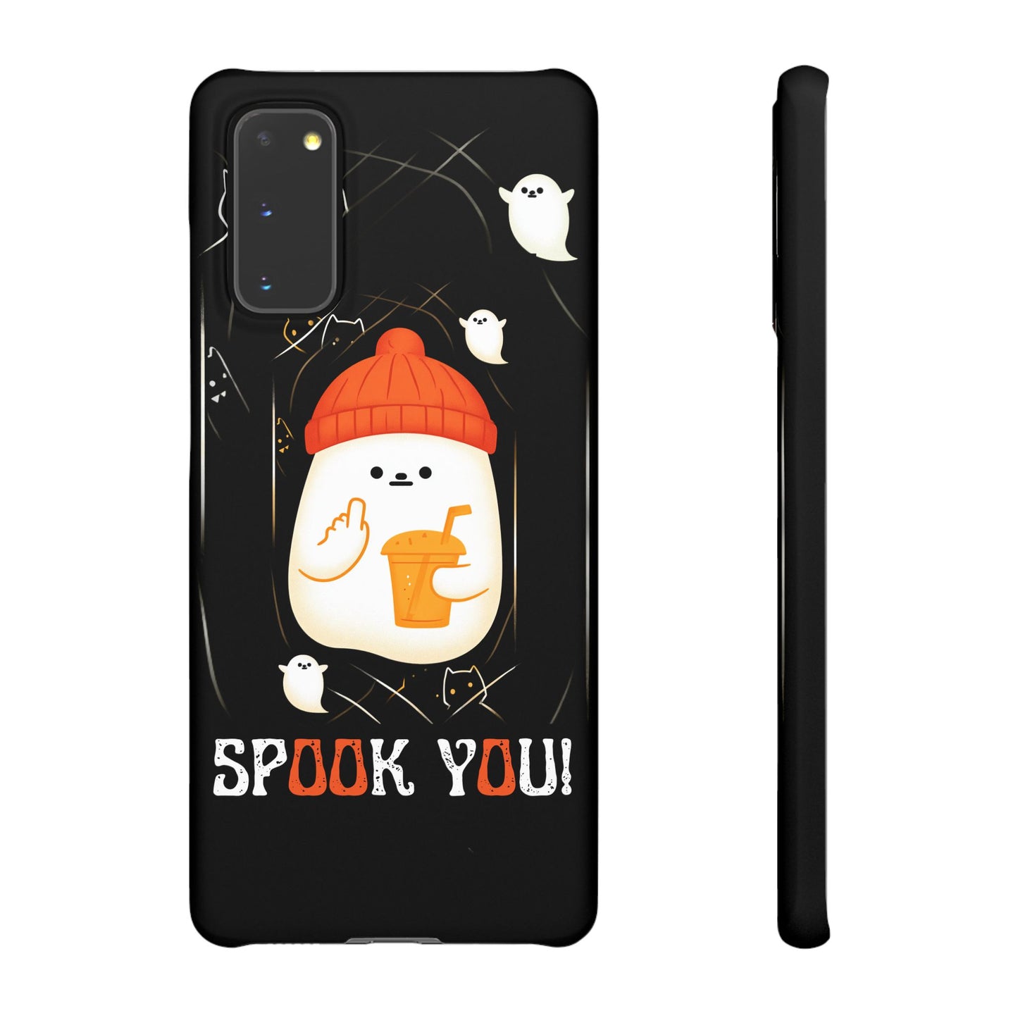 Spook You Halloween Ghost Snap Case Kawaii Protective Phone Cover for iPhone and Samsung