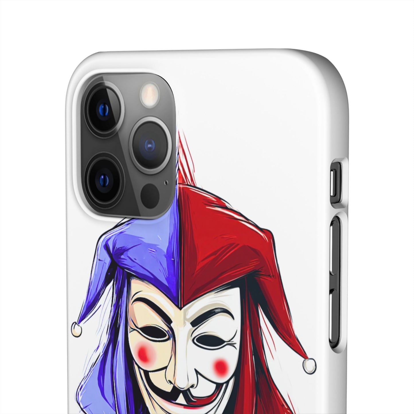 Joker & Anonimous Reunited Guy Fawkes Art Snap Case and Protective Phone Cover For iPhone and Samsung