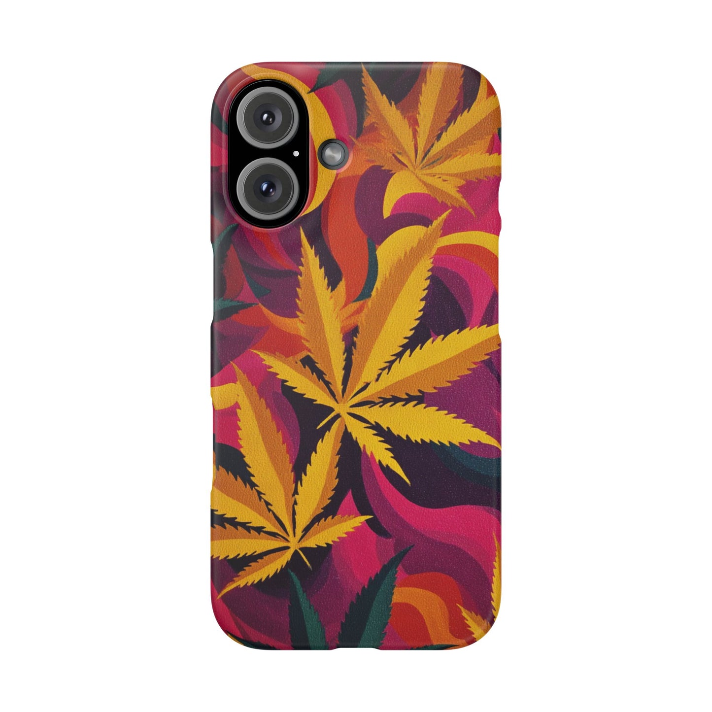 Autumn Vibe Cannabis Snap Case for IPhones and Samsungs Custom