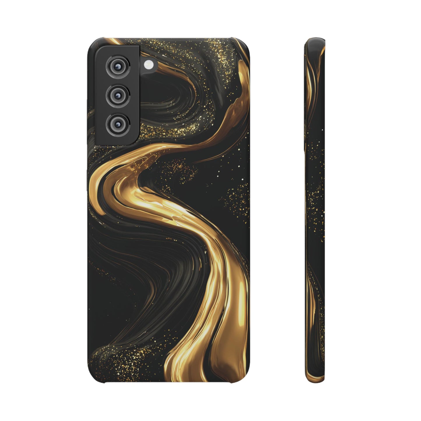 Elegant Gold Swirl Snap Case - Stylish Phone Cover, Modern Accessory, Gift for Her, Luxe Phone Case, Trendy Decor