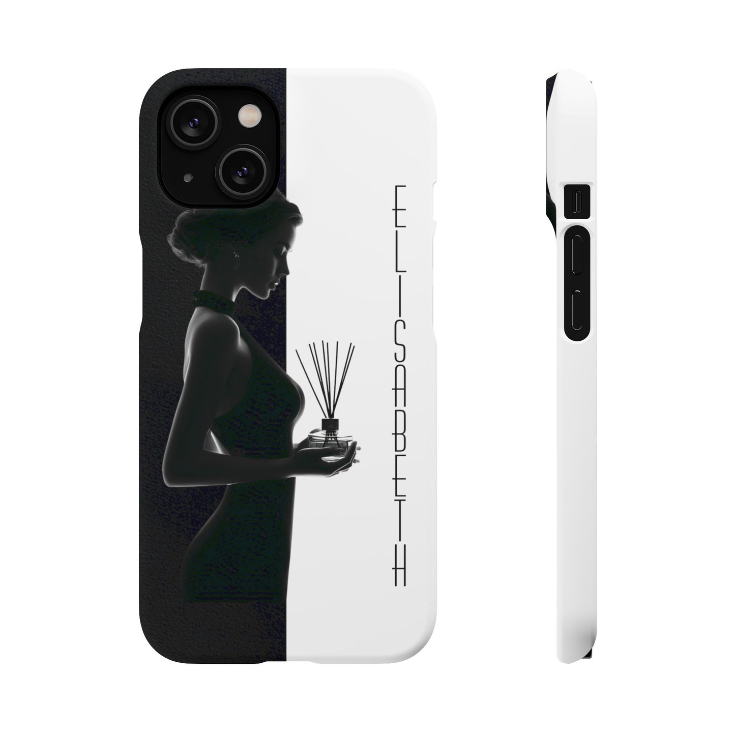Custom Black and White Snap Case for Women Phone Cover for iPhone and Samsung