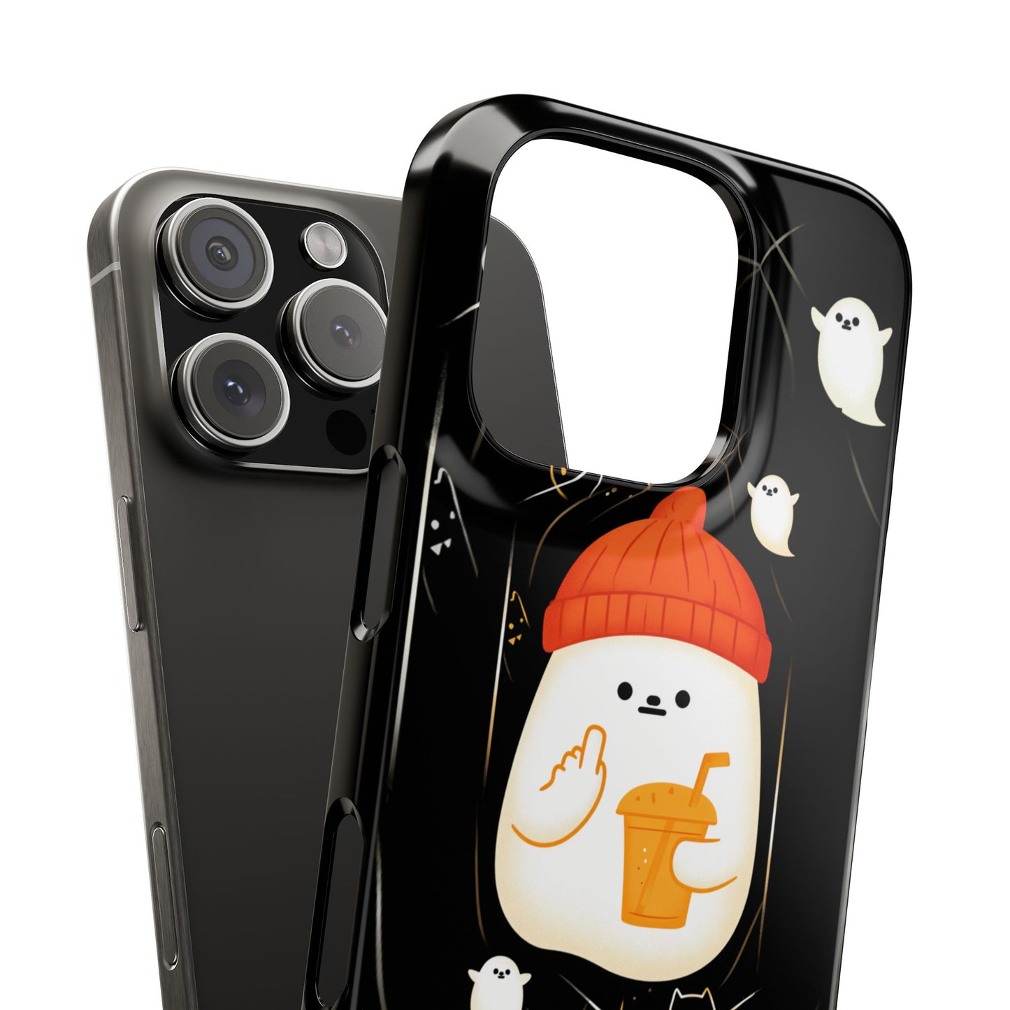 Spook You Halloween Ghost Snap Case Kawaii Protective Phone Cover for iPhone and Samsung