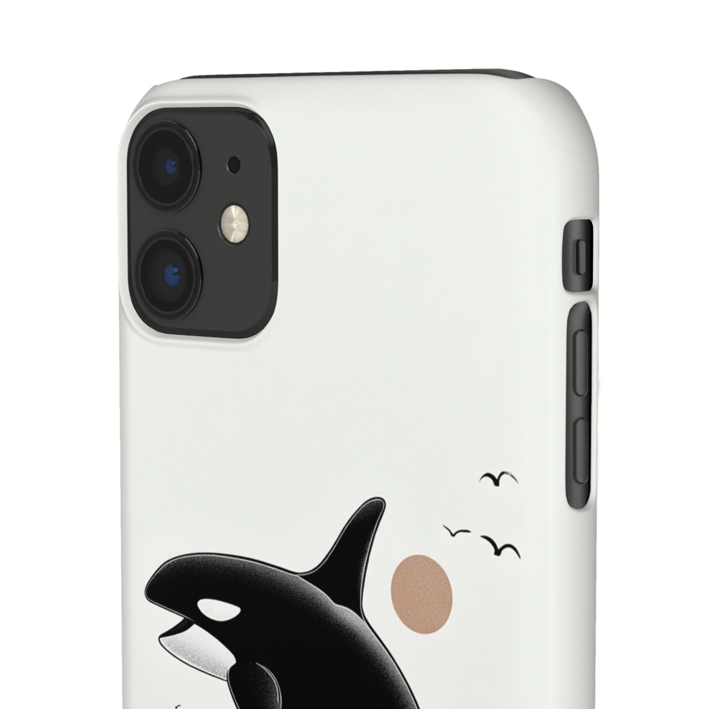 Whale Splash Phone Case | Ocean Lover Gift, Marine Art, Snap Cases, Cute Whale Design, Custom Phone Accessories