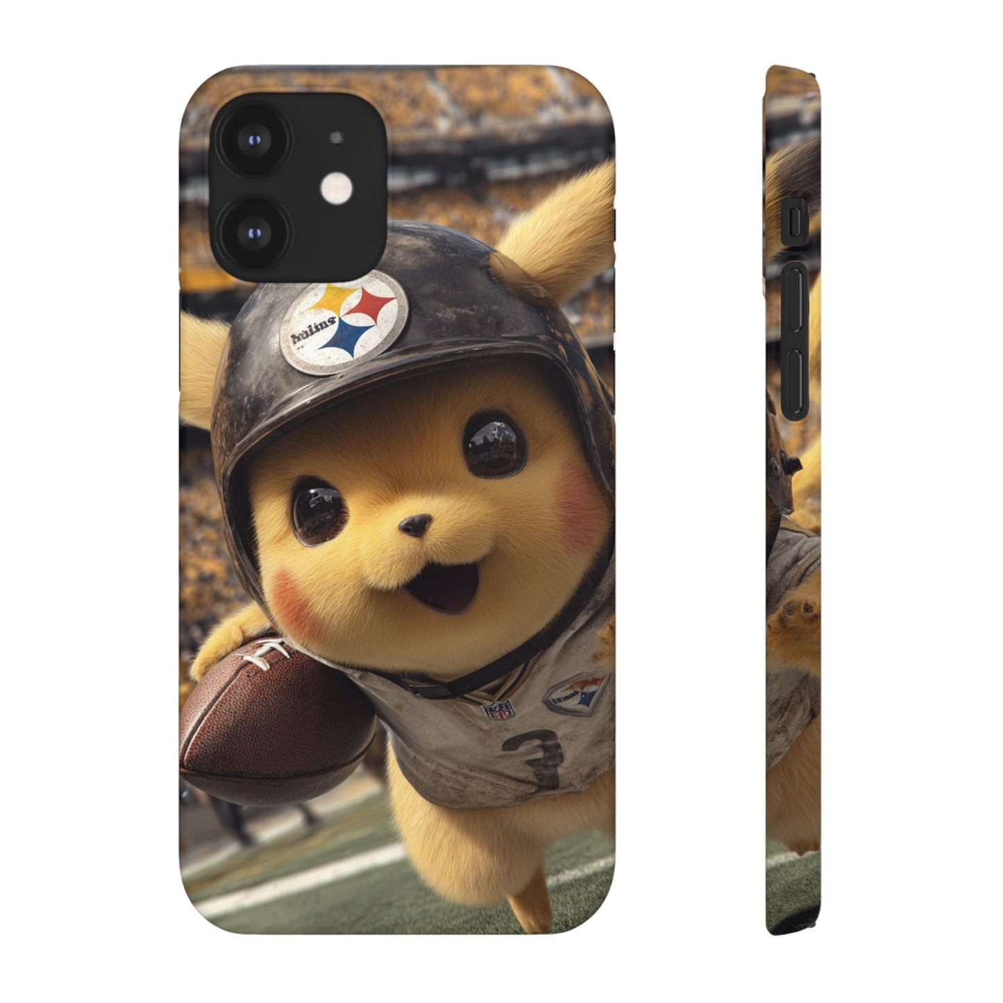 Fun Character Sports Snap Case, Phone Case, Fun Tech Accessory, Cute Gift for Gamers, Football Lovers, Kids.