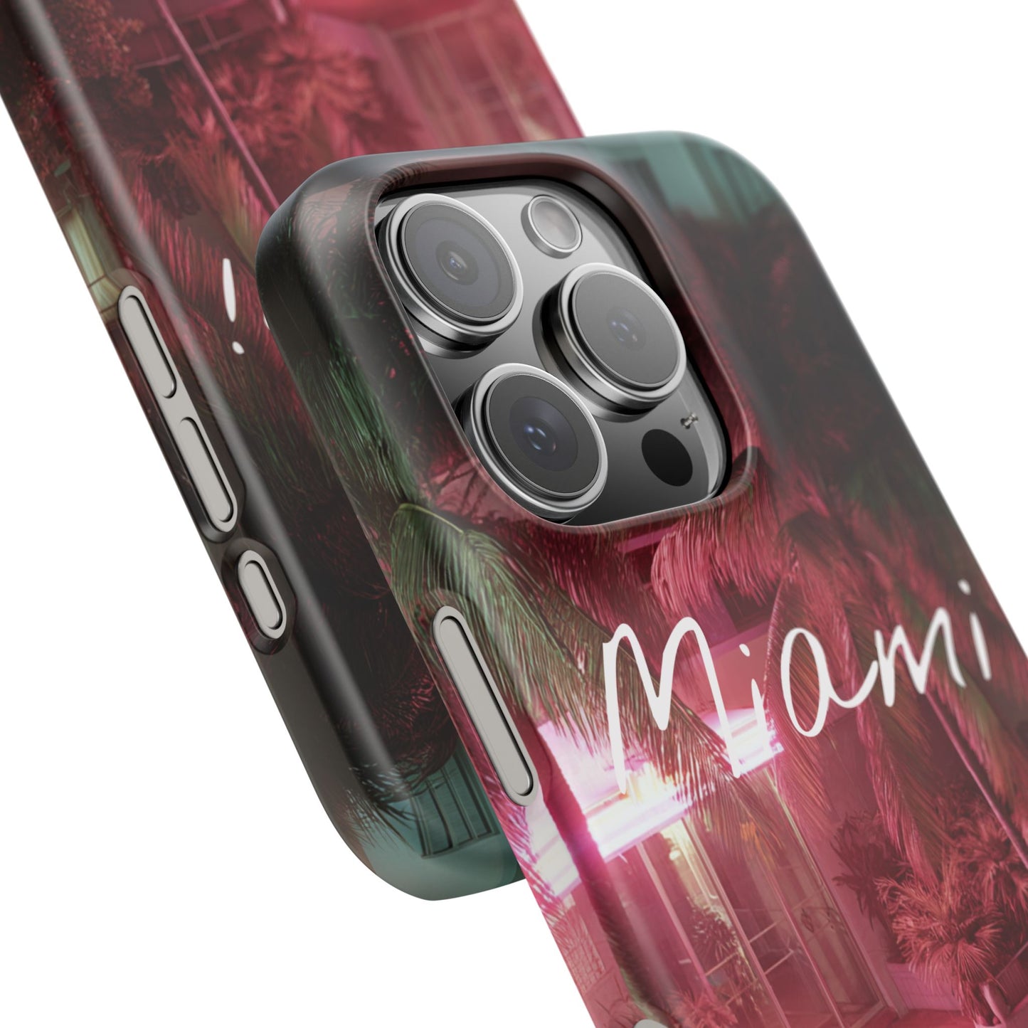 Miami Vibes Snap Case, Tropical Phone Cover, Summer Accessory, Gift for Travel Lovers, Neon Aesthetic, Beach-themed Tech