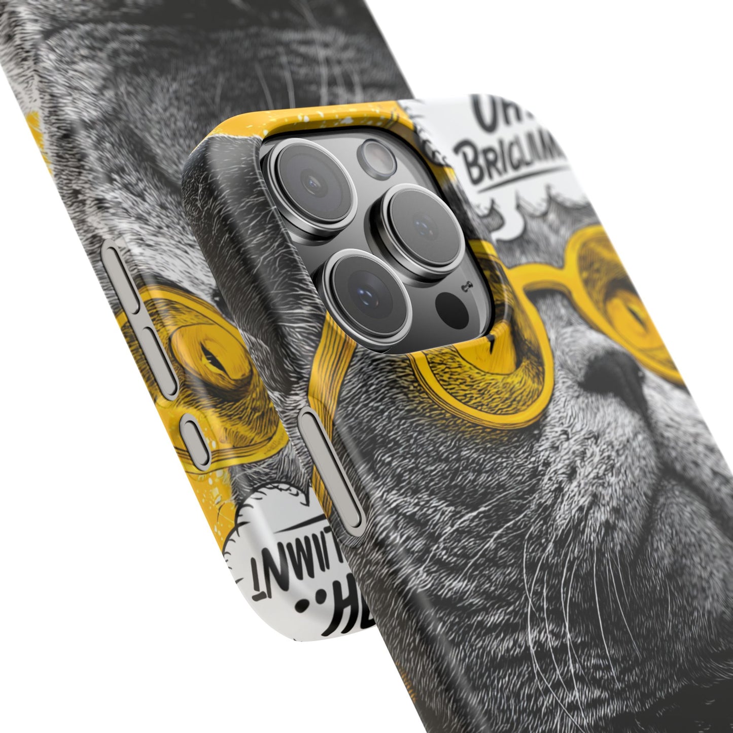 Playful Cat Snap Case - Quirky Phone Cover for Cat Lovers, Gift for Pet Enthusiasts, Funny Accessory for Any Occasion