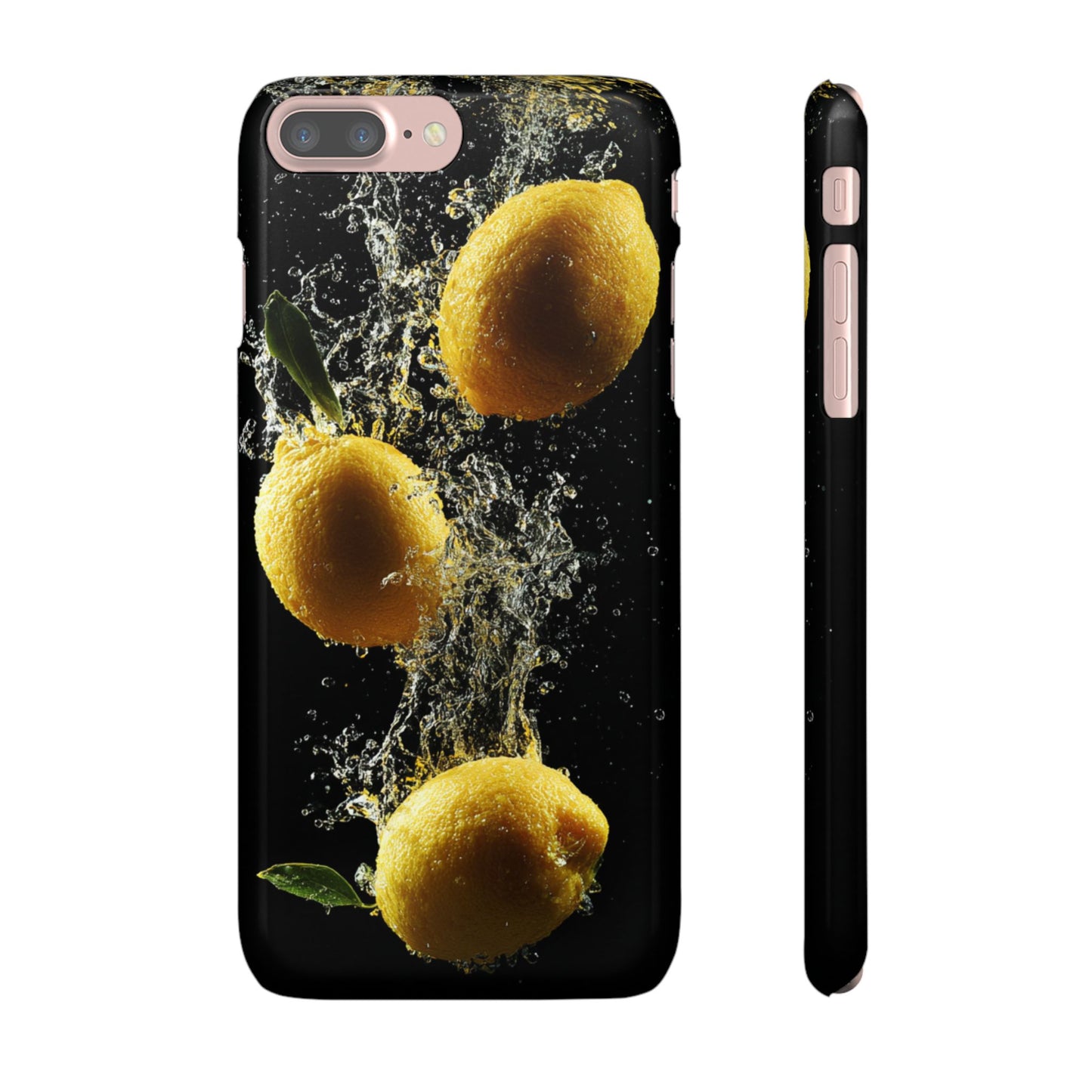 Lemon Splash Phone Case - Vibrant Snap Case, Fruit Lover Gift, Summer Vibes, Kitchen Decor, Unique Phone Accessories