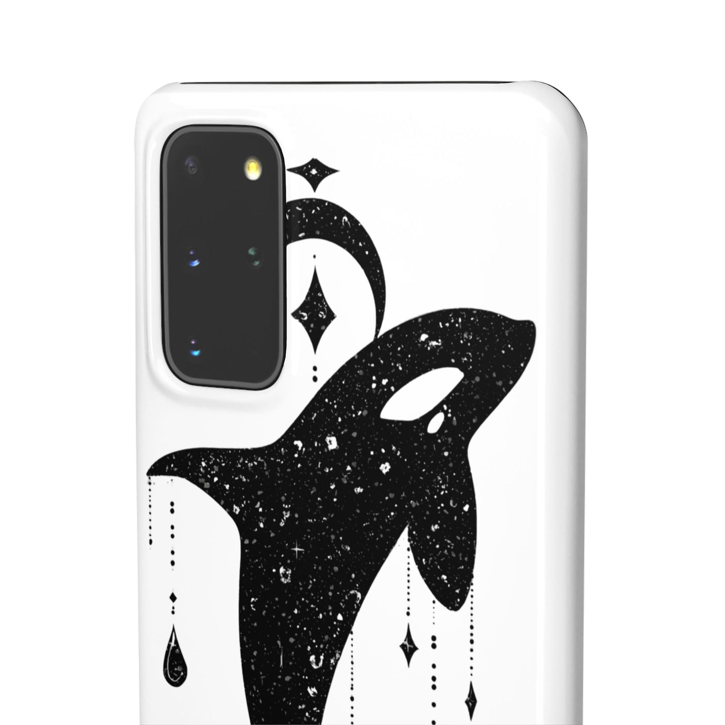 Celestial Orca Snap Case | Phone Cover, Whale Lover Gift, Cosmic Decor, Unique Art, Ocean Vibe