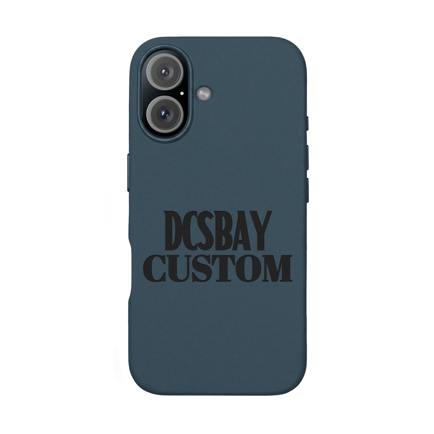 Engraved PU Leather Phone Case — Minimal Bear Silhouette